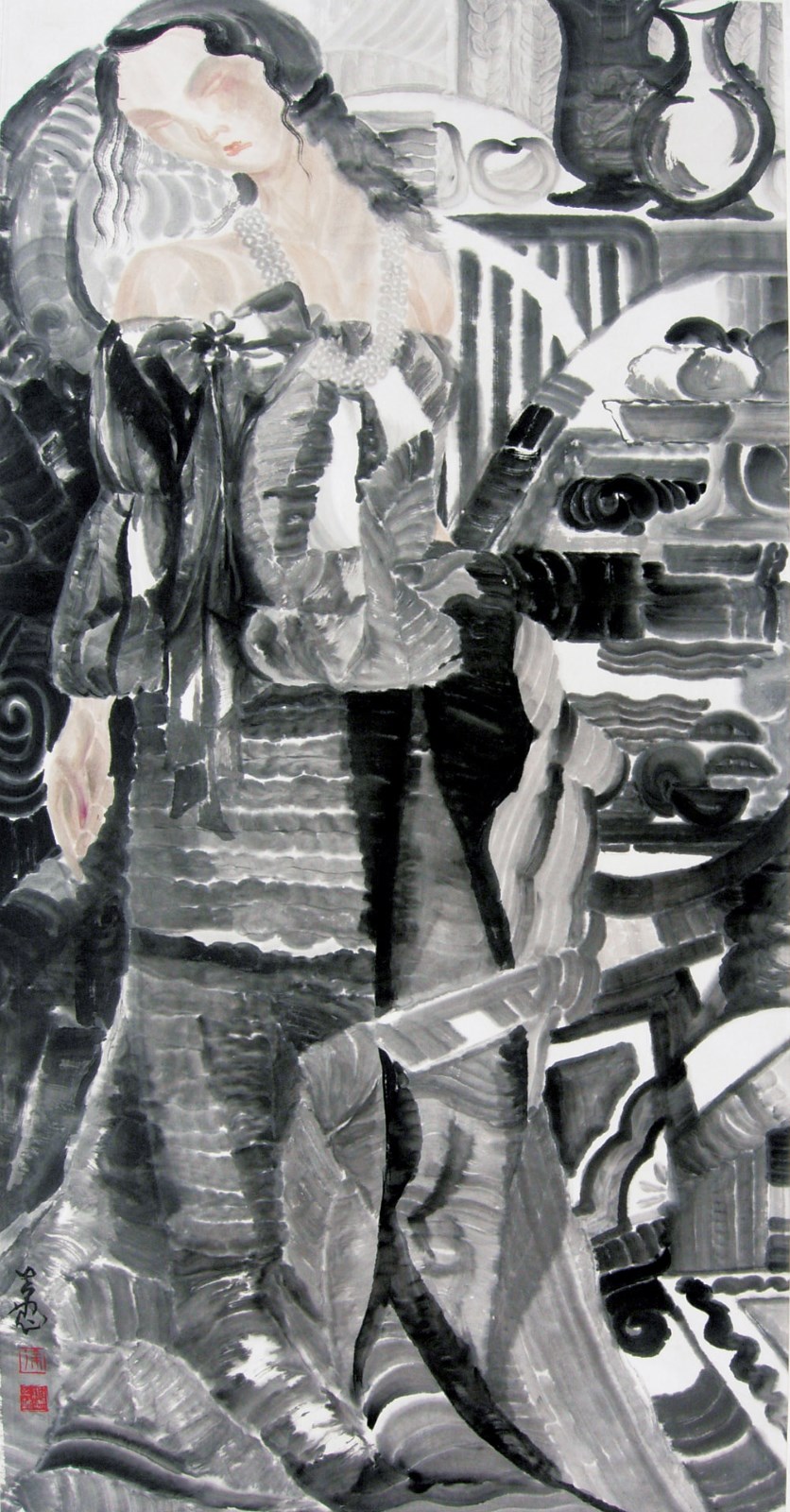 《微容粉黛》138x68cm.jpg